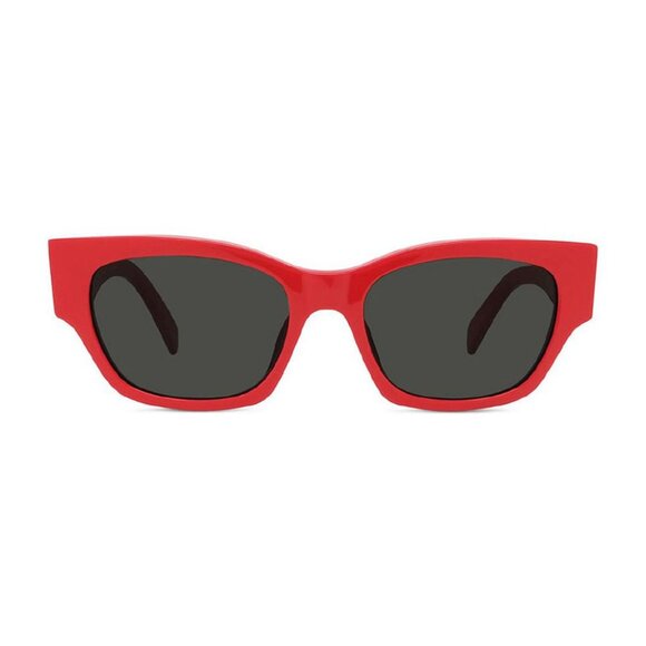 NEW CL40197U 66A CELINE SUNGLASSES RED SQUARE WOMEN EYEWEAR - Picture 4 of 5